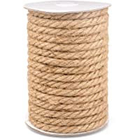 Los mejores  - 15M Cuerda de Cáñamo 10mm Cuerda de Yute Gruesa para Manualidades-Decoración-Jardinería-Gato Rascarse